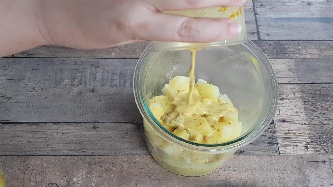 rabo al vino tinto con puré de patatas al curry