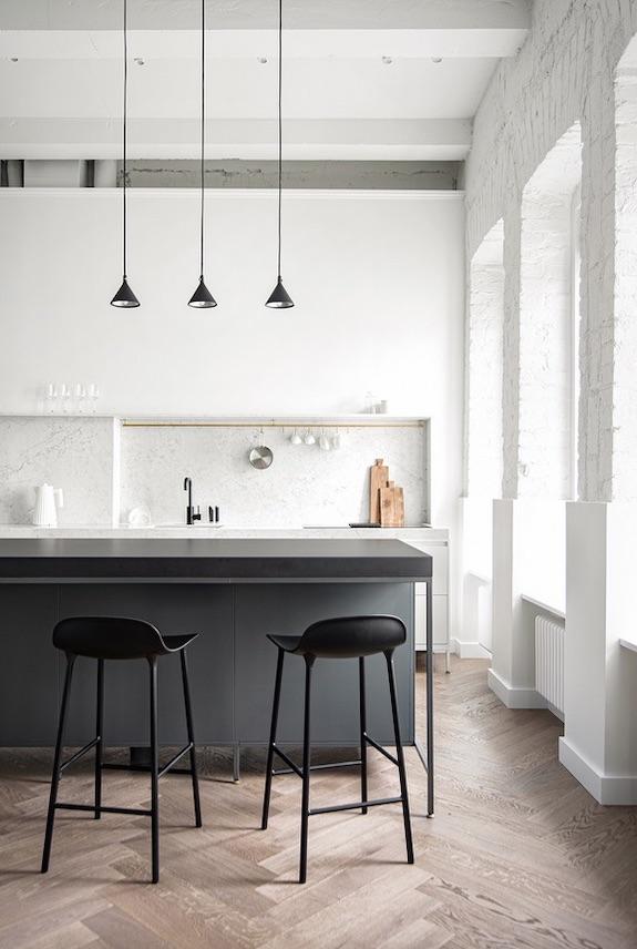 decoralinks | #cocinaabierta #ladrilloblanco #openconcept #marmol 