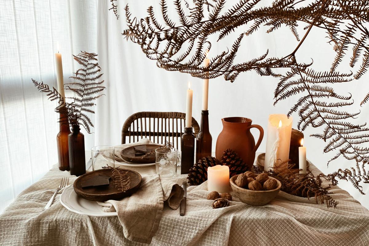 decoración mesa navidad 2020-2