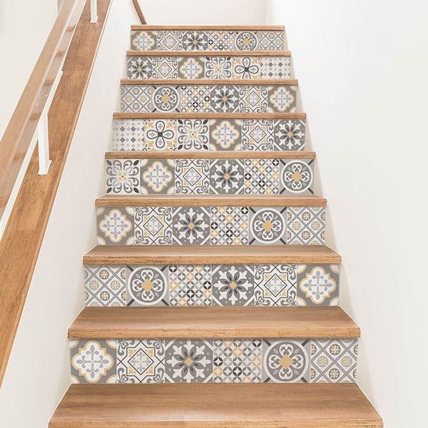 vinilo azulejos escalera