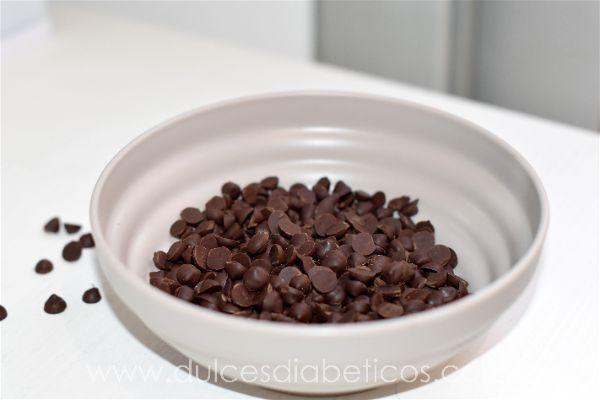 Como hacer pepitas de chocolate sin azucar
