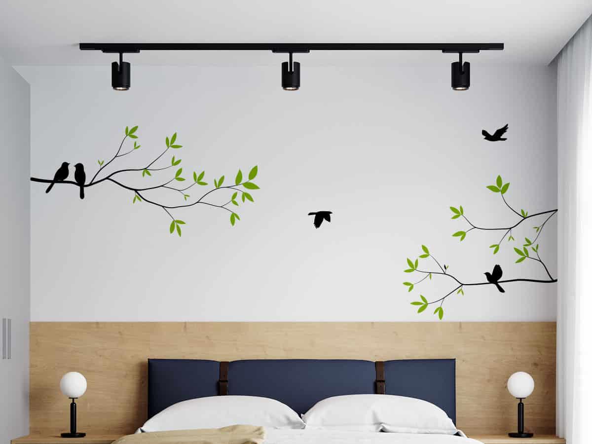 Decoración de habitaciones house shower decoracion de casas como decorar un apartamento pequeño vinilos aves ramas