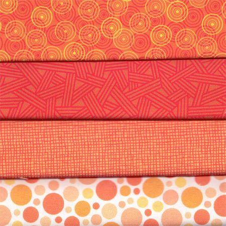 Pack telas naranjas fuertes