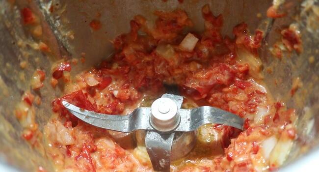 Ponemos ahora para sofreír las verduras en el vaso