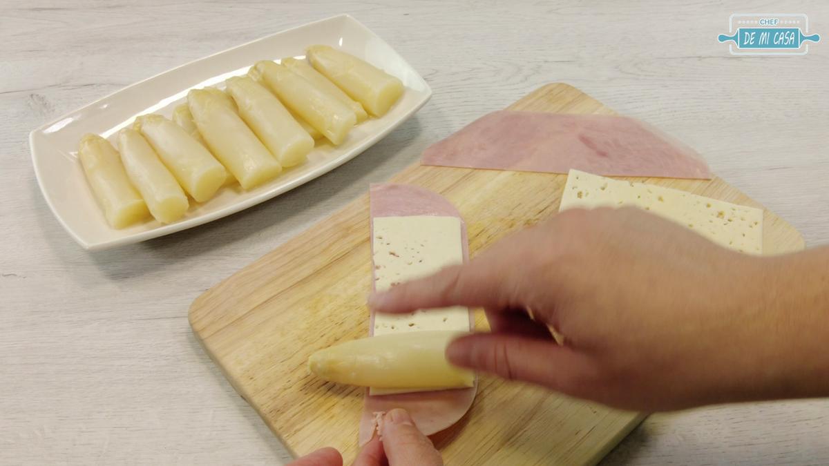 Esparragos Gratinados con Bechamel 2