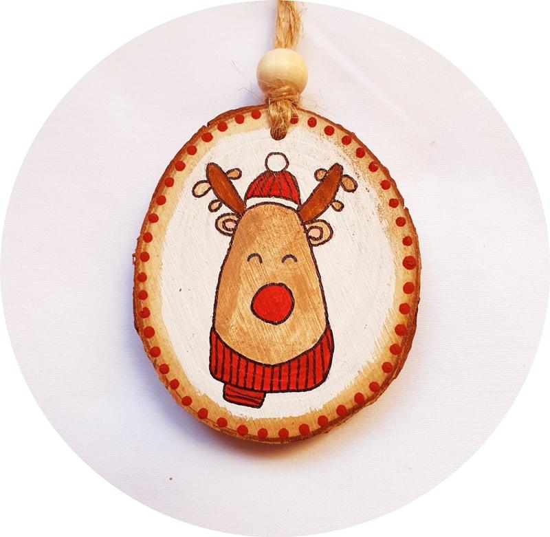 Árbol de Navidad personalizado reno navideño