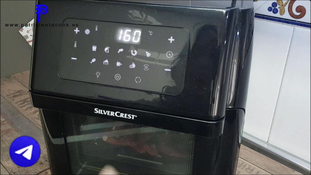 Gambas en freidora de aire caliente 9 en 1 de Lidl.