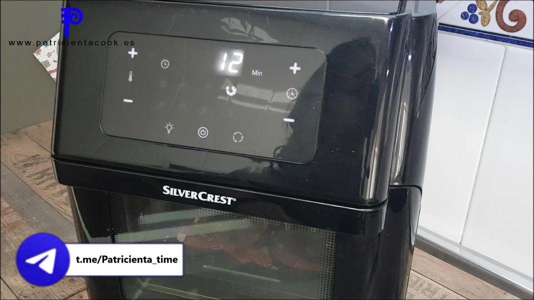 Gambas en freidora de aire caliente 9 en 1 de Lidl.