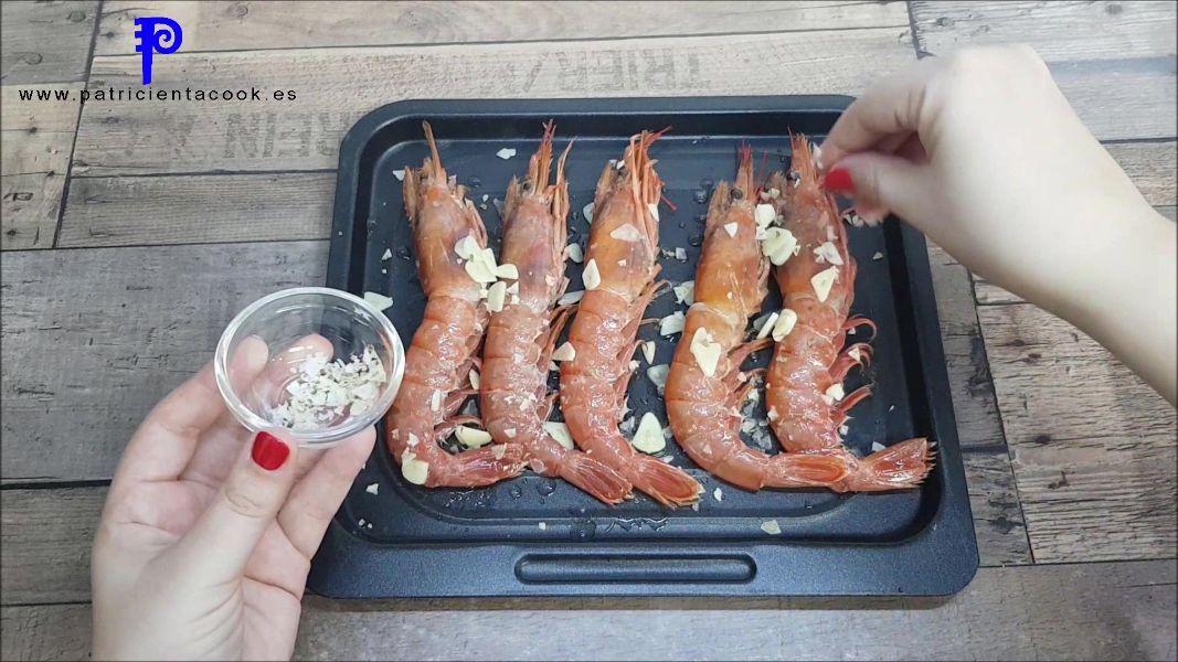 Gambas en freidora de aire caliente 9 en 1 de Lidl.