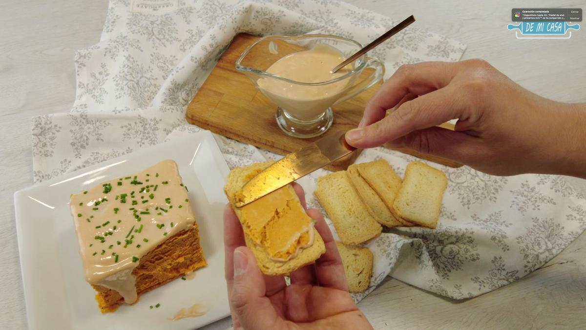 Pastel de atun y pimientos 9