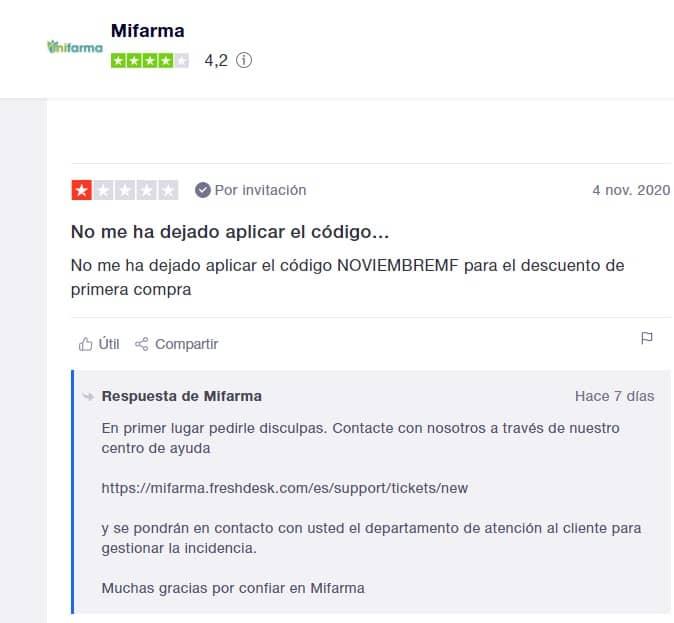 Mifarma cupones y codigos descuento opiniones