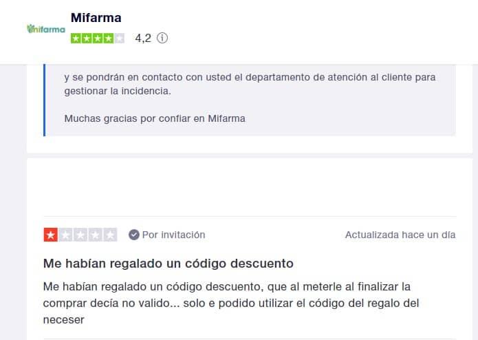 mifarma cupones descuento letra pequeña