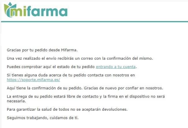 mi farma pedido 2020