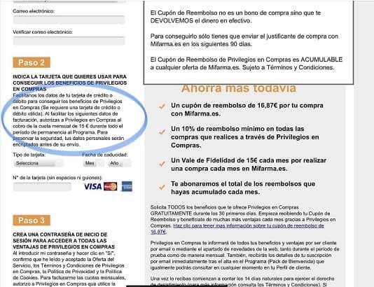 mi farma cupon beneficios privilegios en compras
