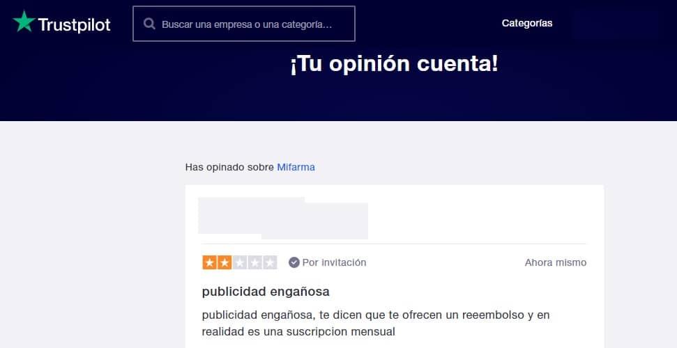 reseñas cupones descuento mifarma