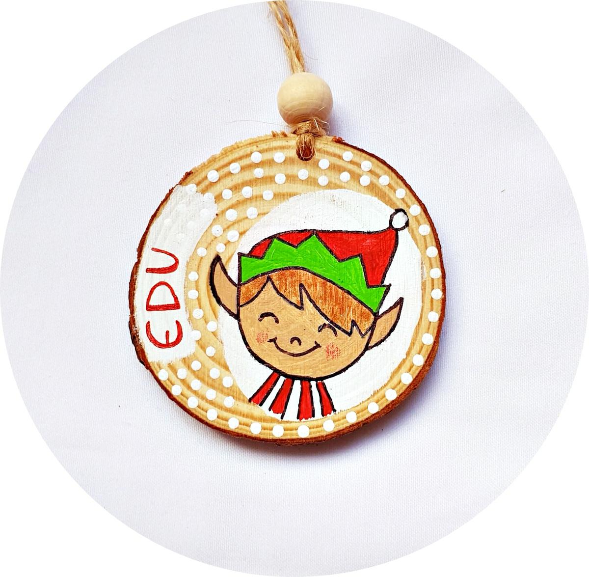 Duende navideño para colgar en el árbol de navidad