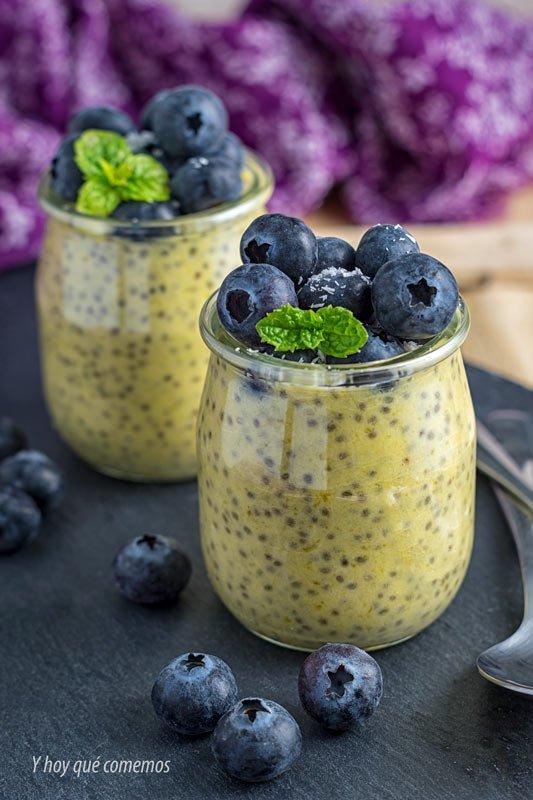 receta facil pudin de mancho y chia