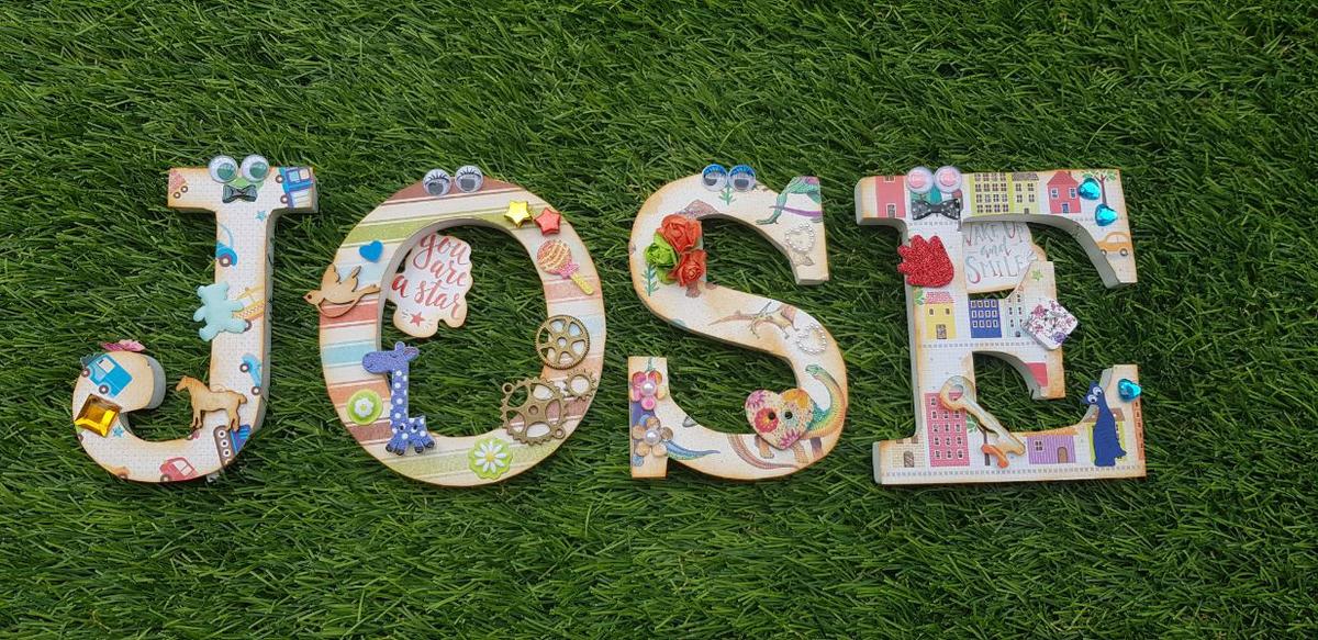 Letras infantiles scrapbooking JOSE