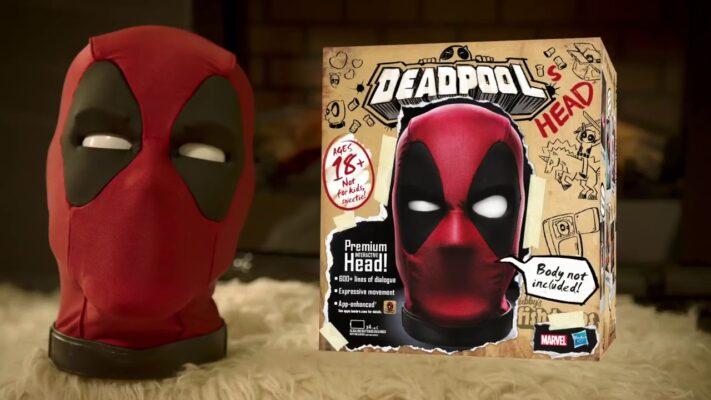 cabeza interactiva de Deadpool