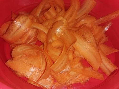 "Salmón" vegano de zanahorias