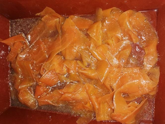 "Salmón" vegano de zanahorias