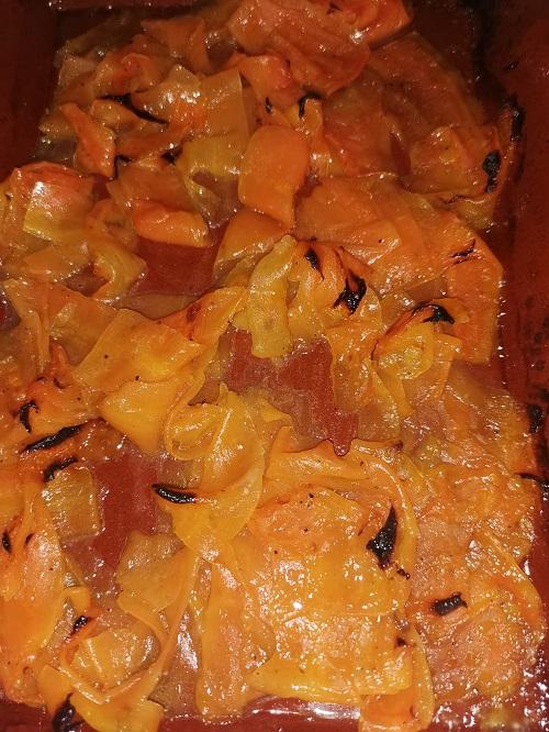 "Salmón" vegano de zanahorias