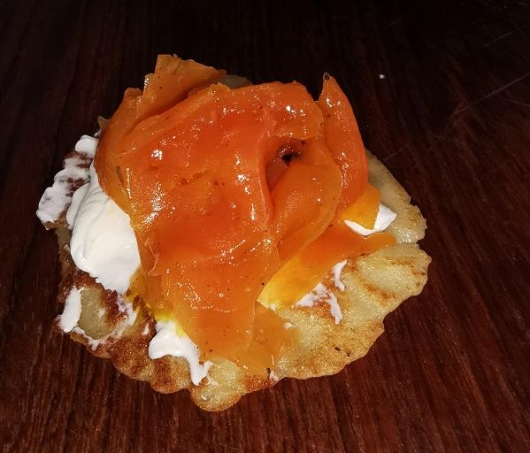 "Salmón" vegano de zanahorias