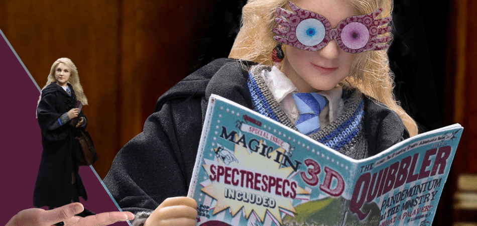 Luna Lovegood leyendo