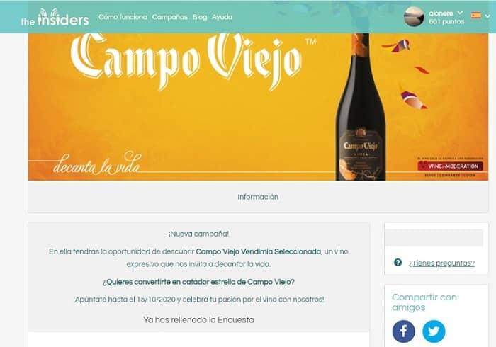 the insiders productos gratis a domicilio campo viejo