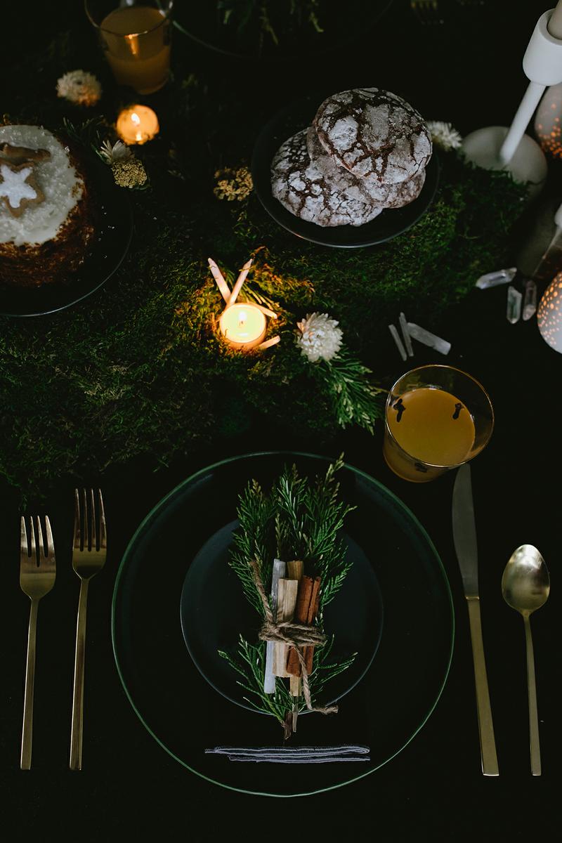 votives-tucked-into-moss-as-a-part-of-our-winter-solstice-tabletop