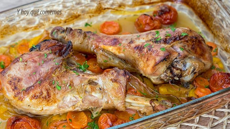 pavo al horno con verduras como hacerlo