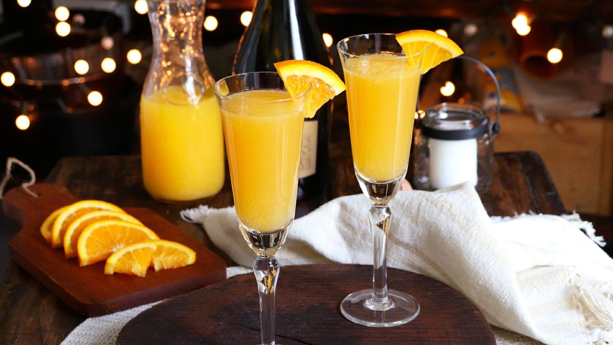 mimosa trago cocktail naranja espumante