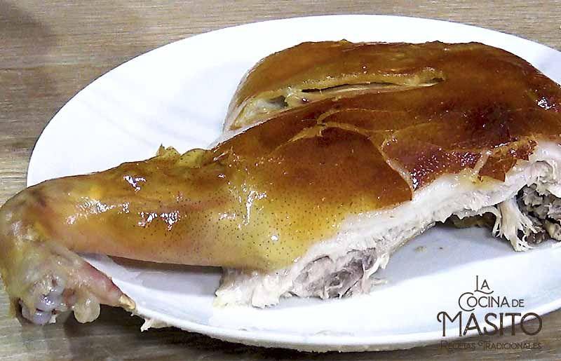 Receta de cochinillo lechal al horno