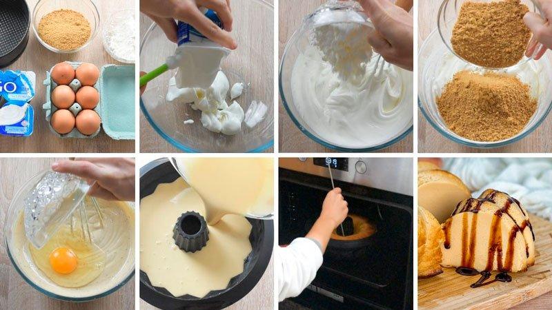 Image of Pastel de Yogur Griego 4 Ingredientes | Cocina