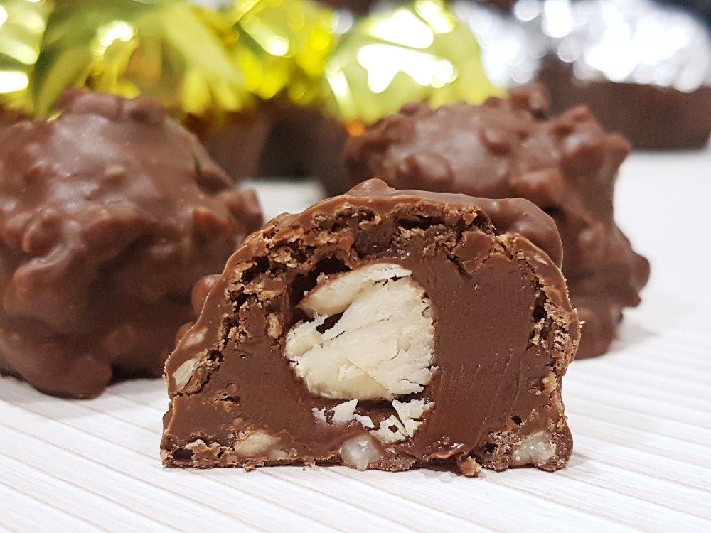 ferrero rocher sin azucar - abierto