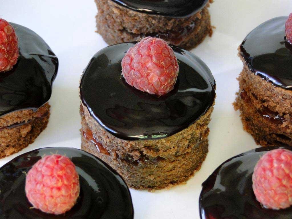 mini tarta sacher sin azúcar