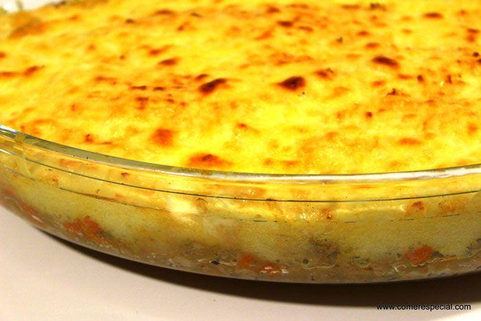 Pastel de carne de cordero con romero