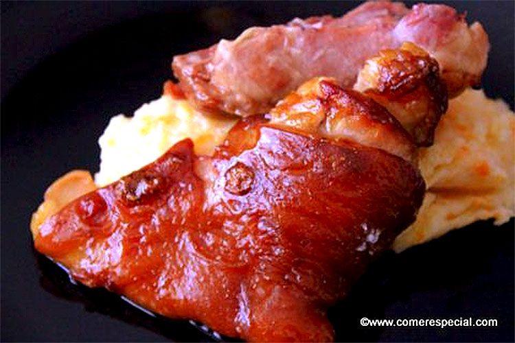 Delicioso codillo al horno