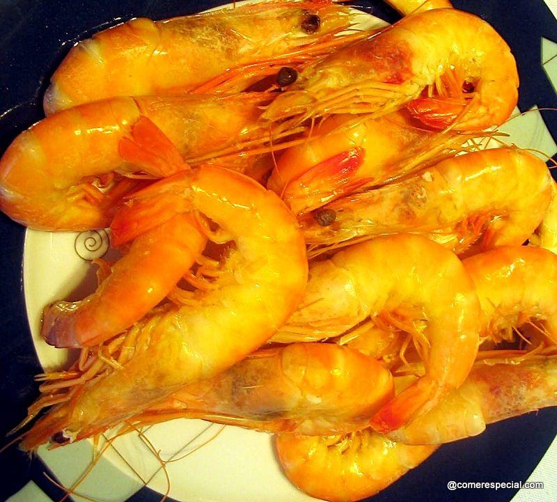 langostinos cocidos