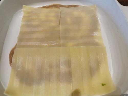 Lasaña vegana de cebolla