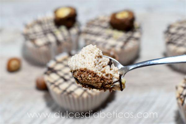 Pastelitos de mousse de ferrero rocher