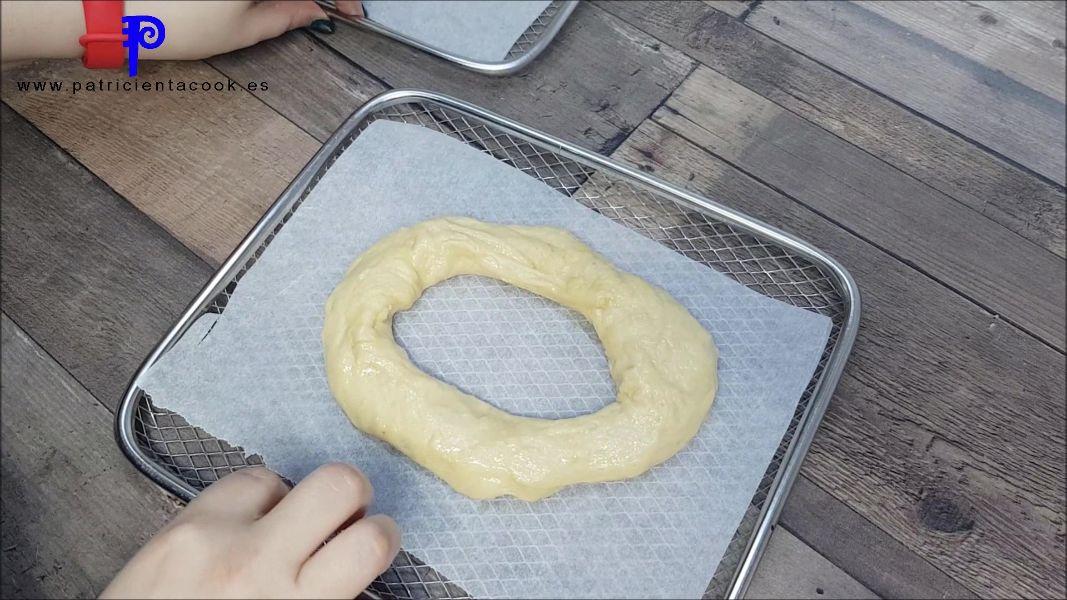 Mini roscones de reyes en freidora de aire caliente