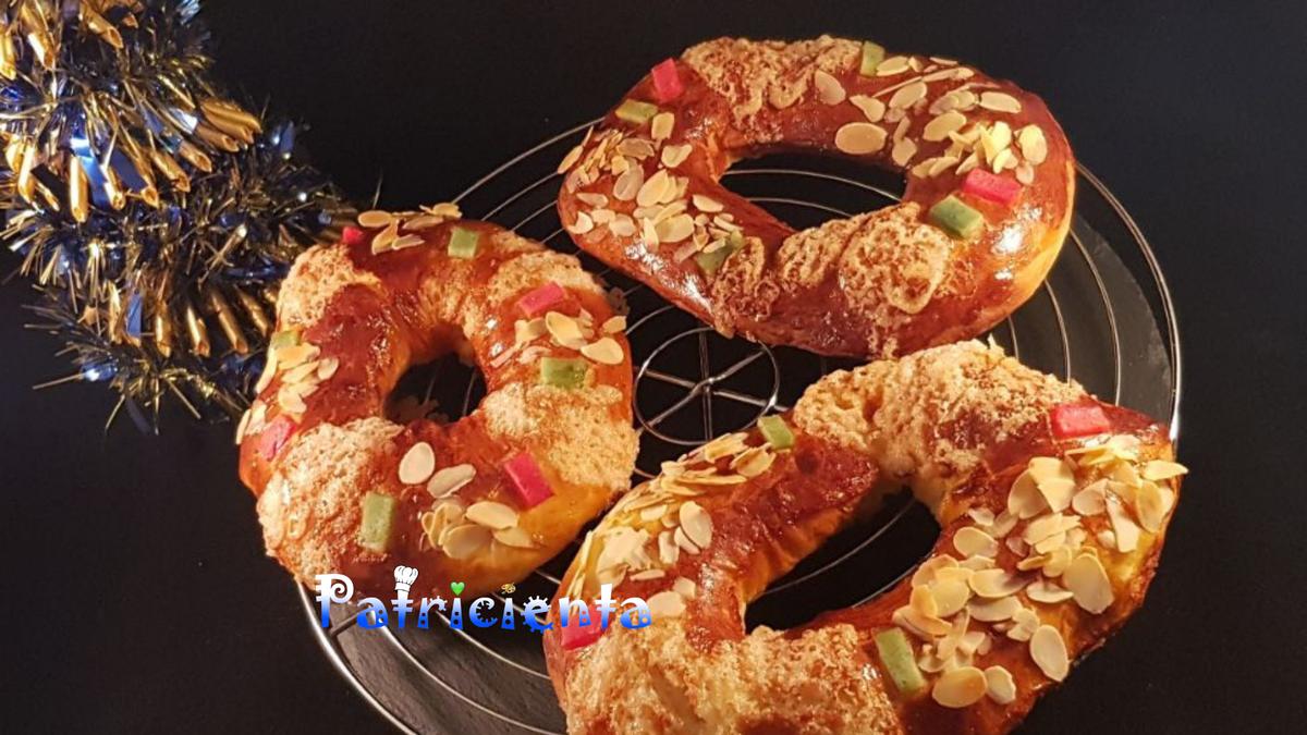 Mini roscones de reyes en freidora de aire caliente