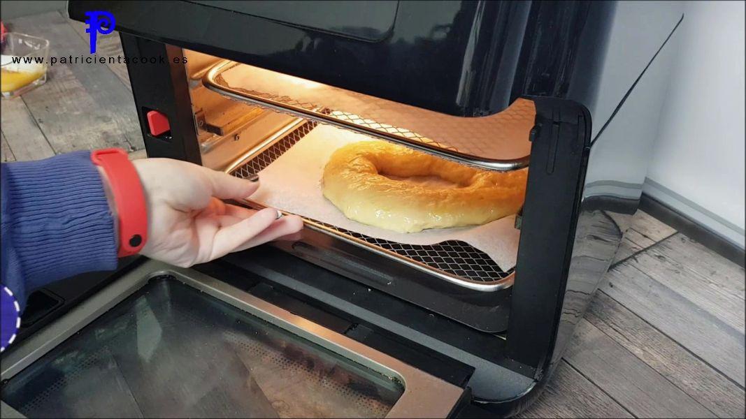 Mini roscones de reyes en freidora de aire caliente