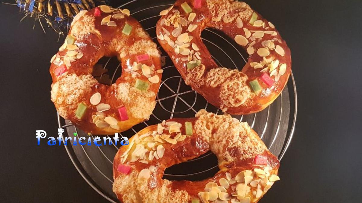 Mini roscones de reyes en freidora de aire caliente