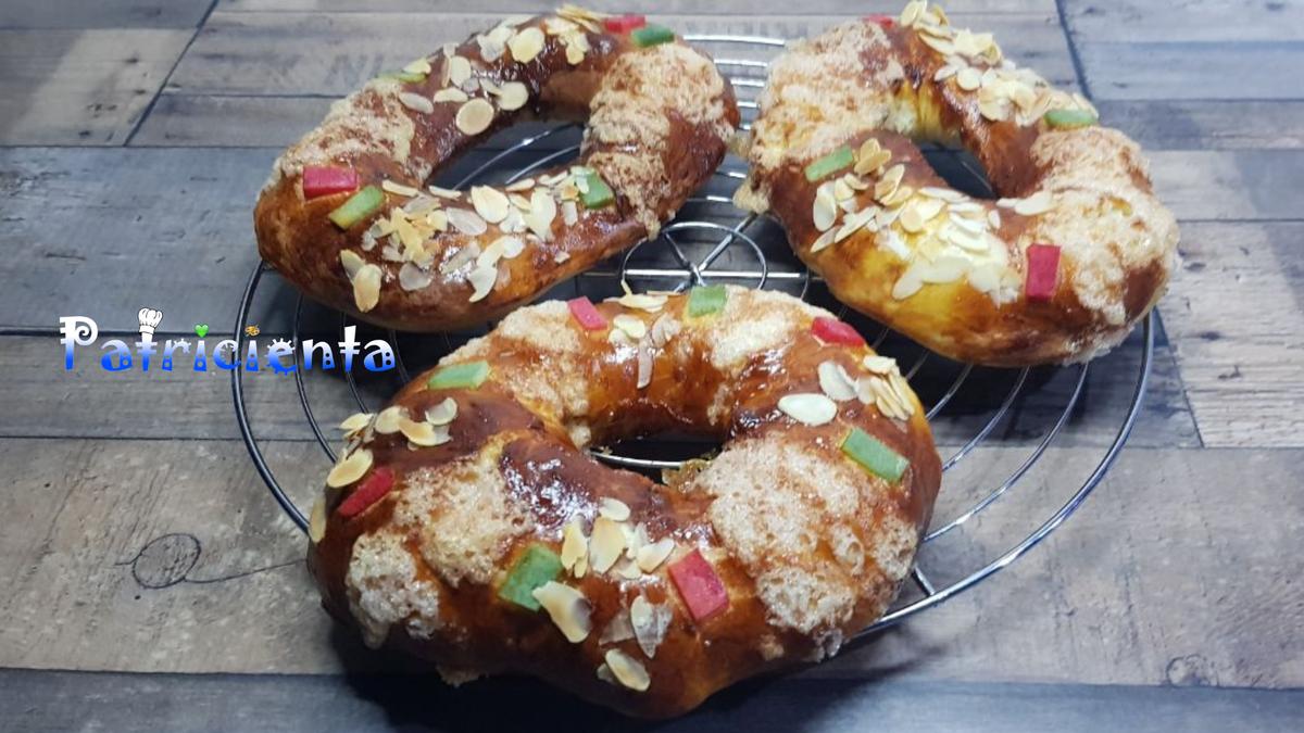 Mini roscones de reyes en freidora de aire caliente