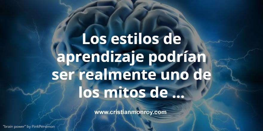 Los estilos de aprendizaje podrían ser realmente uno de los mitos de la neurociencia más extendidos