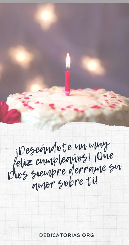 Dedicatorias de cumpleaños religiosas amorosas