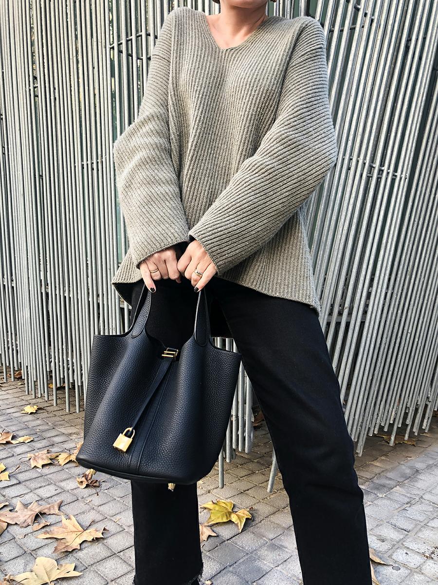 Trini | The Row sweater Levis jeans