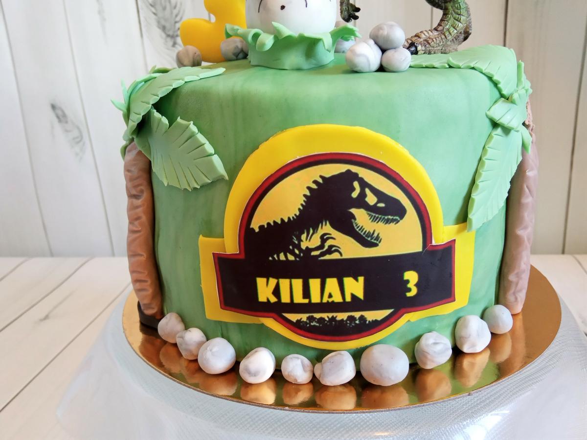 Impresión jurasica papel azúcar